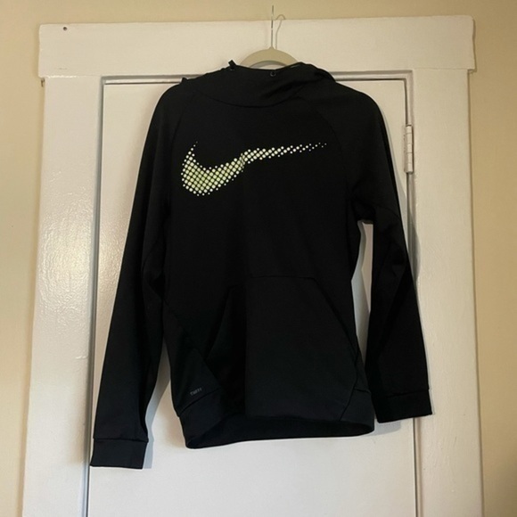 NIKE black Hoodie Sweatshirt Small Therma Fit - Picture 3 of 7
